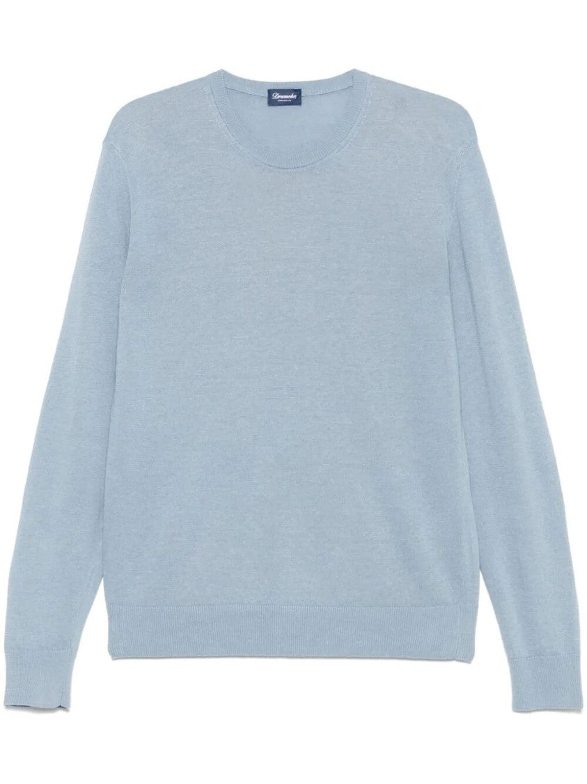 Drumohr Lightweight Linen Crew-Neck Sweater