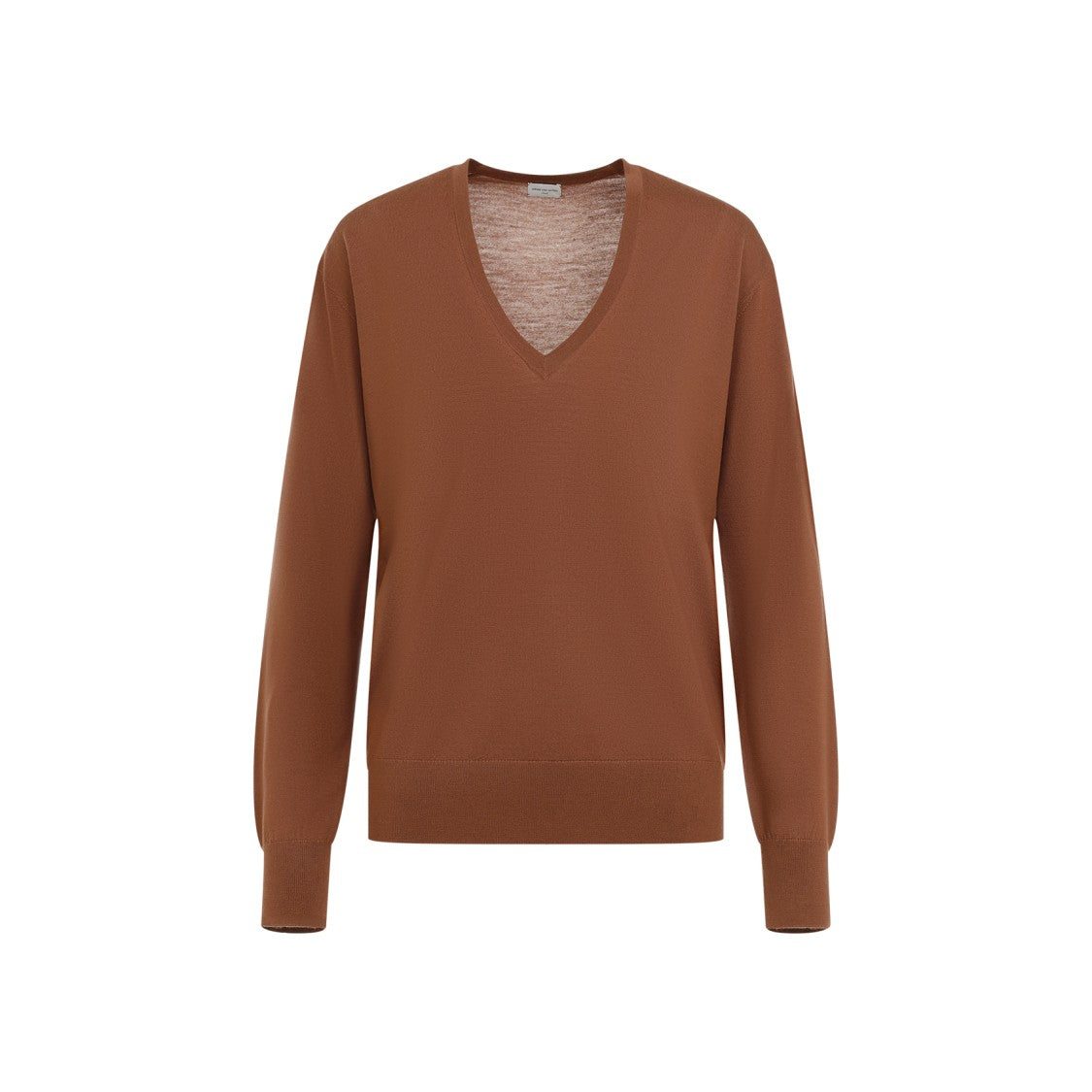 Dries Van Noten Merino Wool Sweater With V-Neck And Fit
