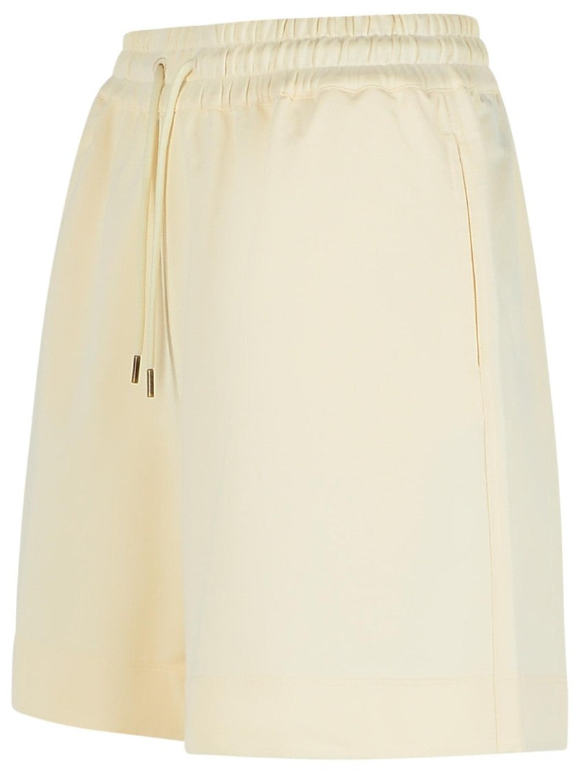 Moncler Cream Cotton Shorts