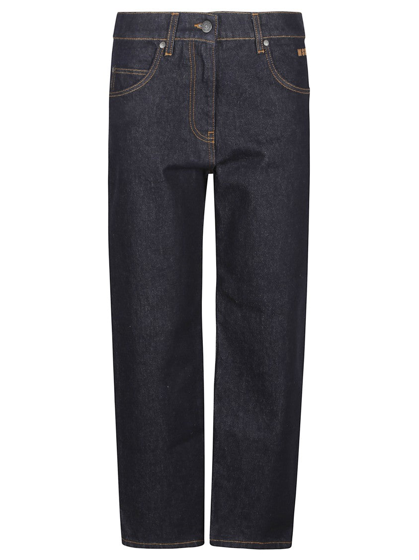Msgm Ankle Cut Denim Jeans