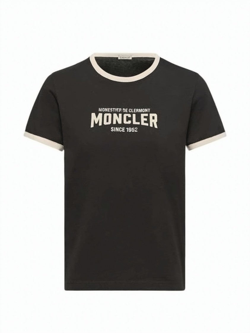Moncler Short-Sleeved T-Shirt With Bold Stripe Detail