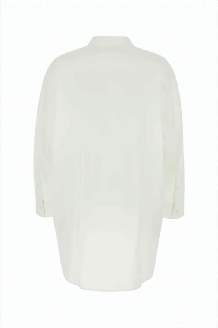 Ami Paris Short Dress With Classic Shirt Collar