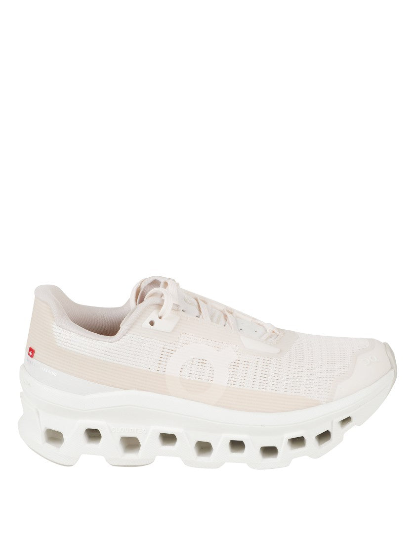 On Running Streamlined Ivory Sneakers With Cushioned Sole