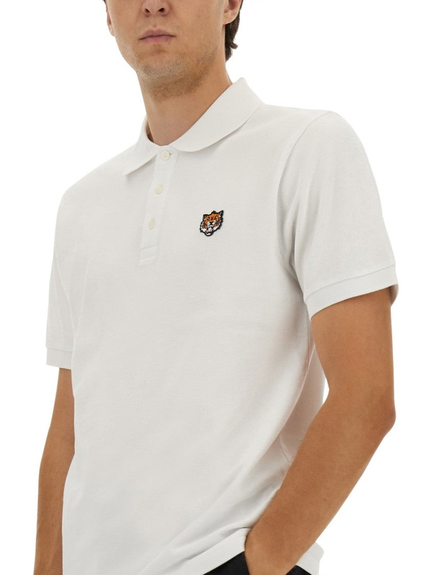 Kenzo Polo Shirt With Playful Tiger Embroidery