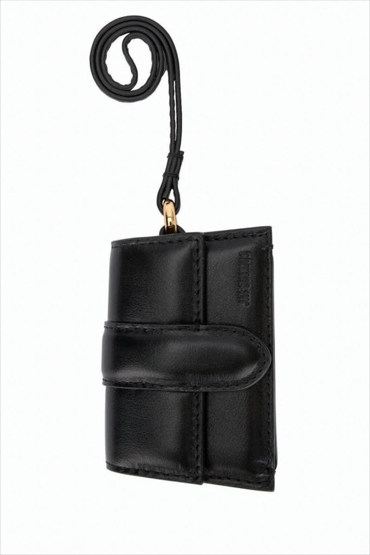Jacquemus Compact Structured Black Shoulder Bag
