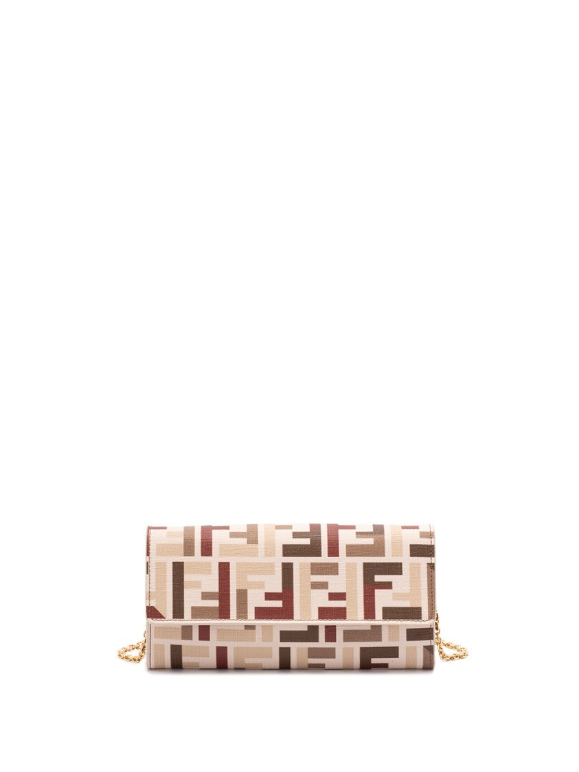 Fendi `Baguette` Continental Wallet With Chain