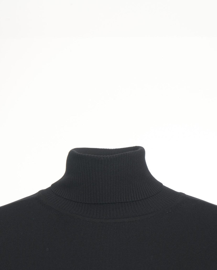 Elisabetta Franchi Midi Dress With High Collar