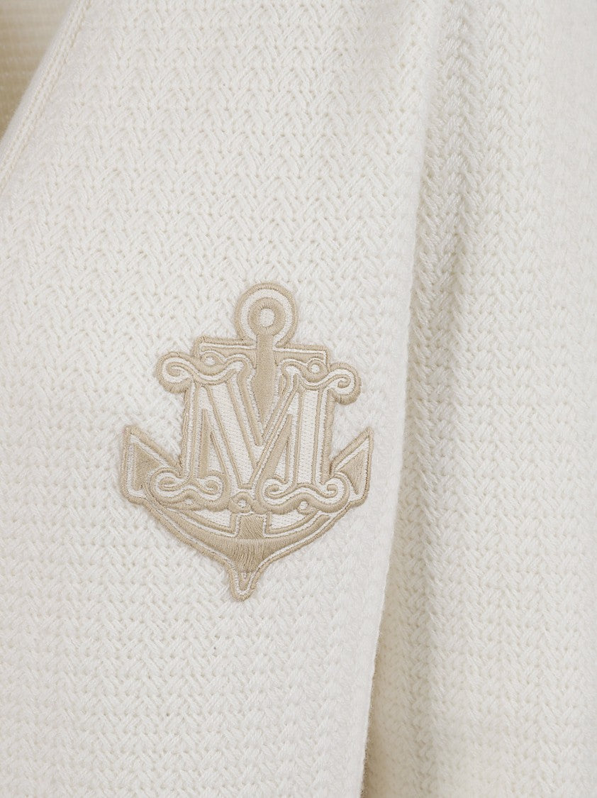 Max Mara Textured Knit Sweater With Button-Down Front