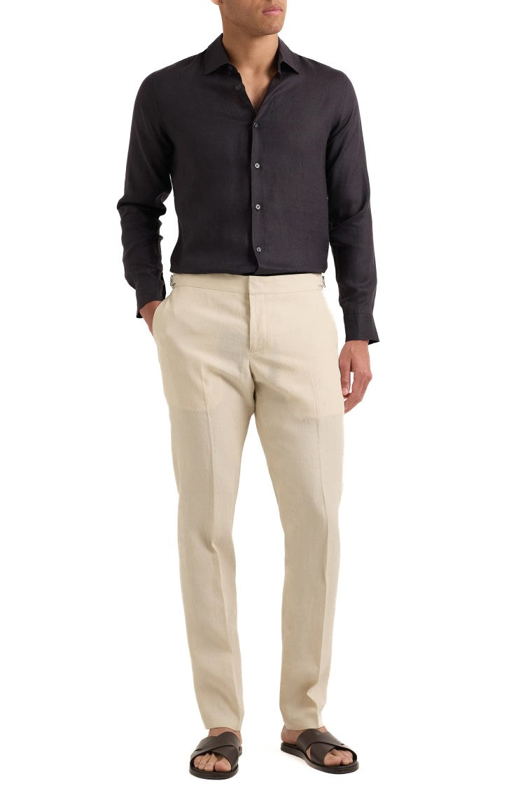 Orlebar Brown Griffon Lightweight Linen Straight-Leg Pants
