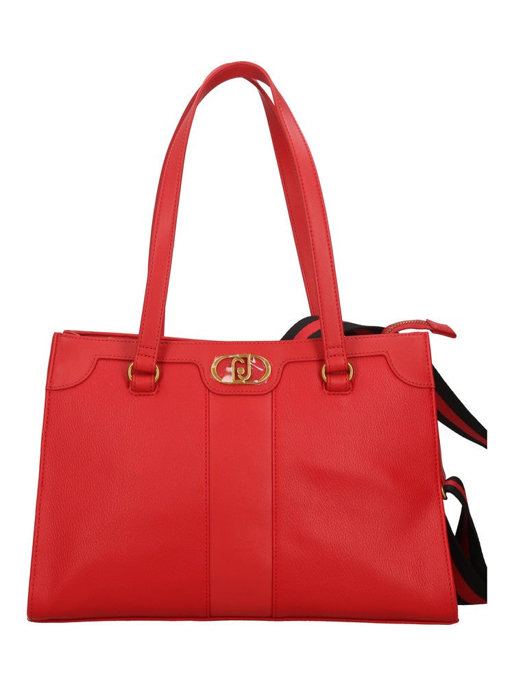 Liu Jo Red Eco-Leather Shopping Bag