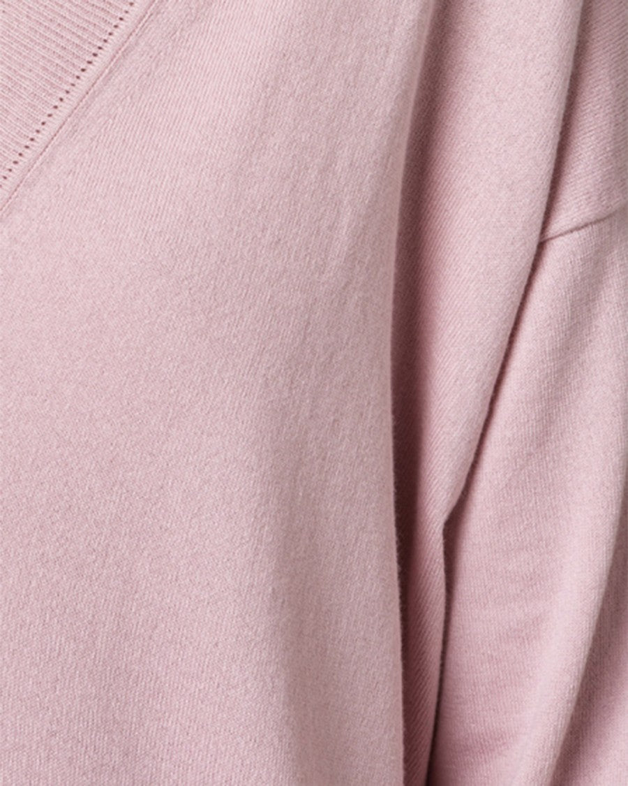Alpha Studio V Sweater In Pink