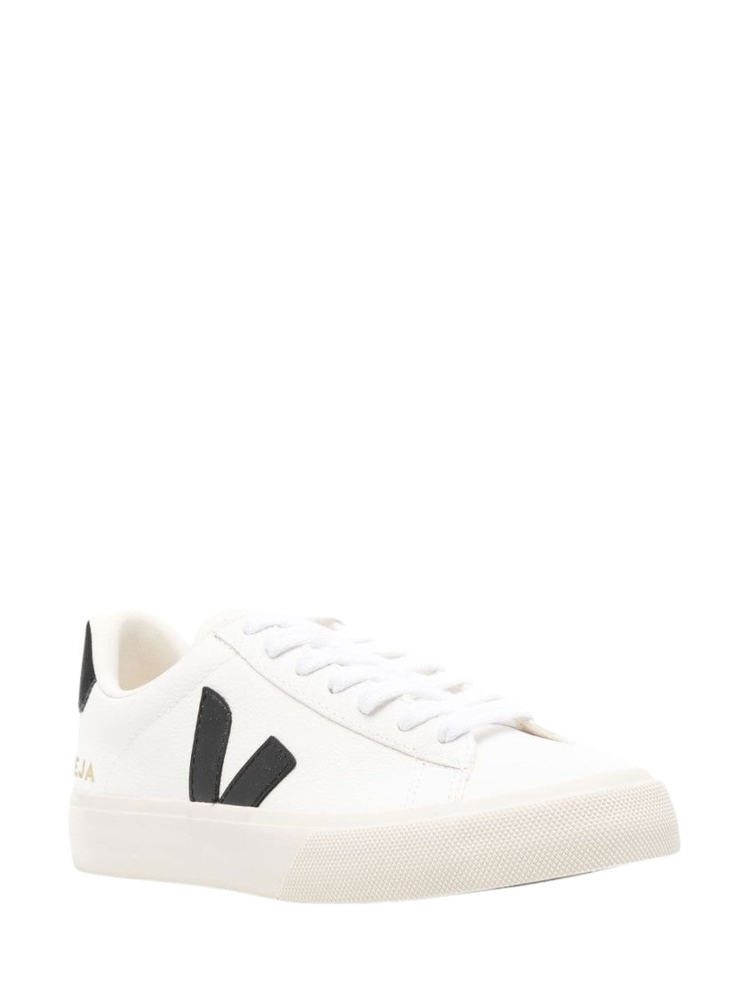 Veja White Campo Contrast Logo Sneakers