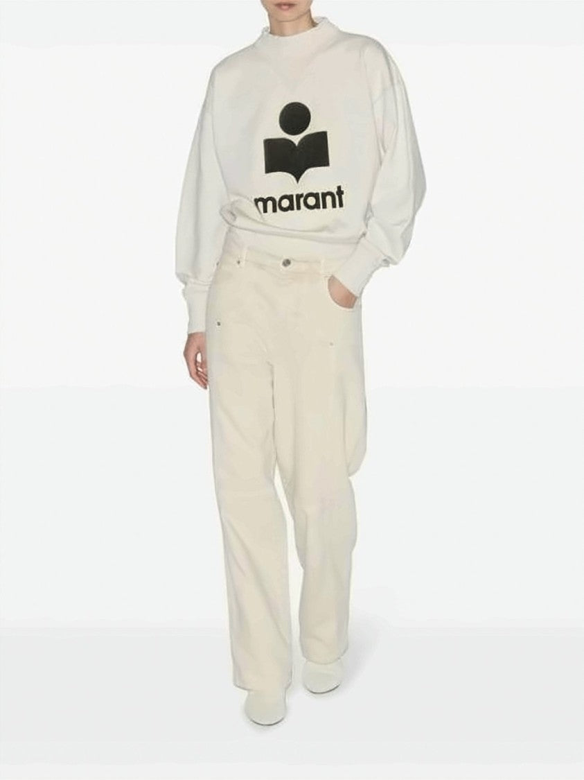 Isabel Marant Relaxed-Fit Crewneck Sweatshirt With Graphic Logo Detail