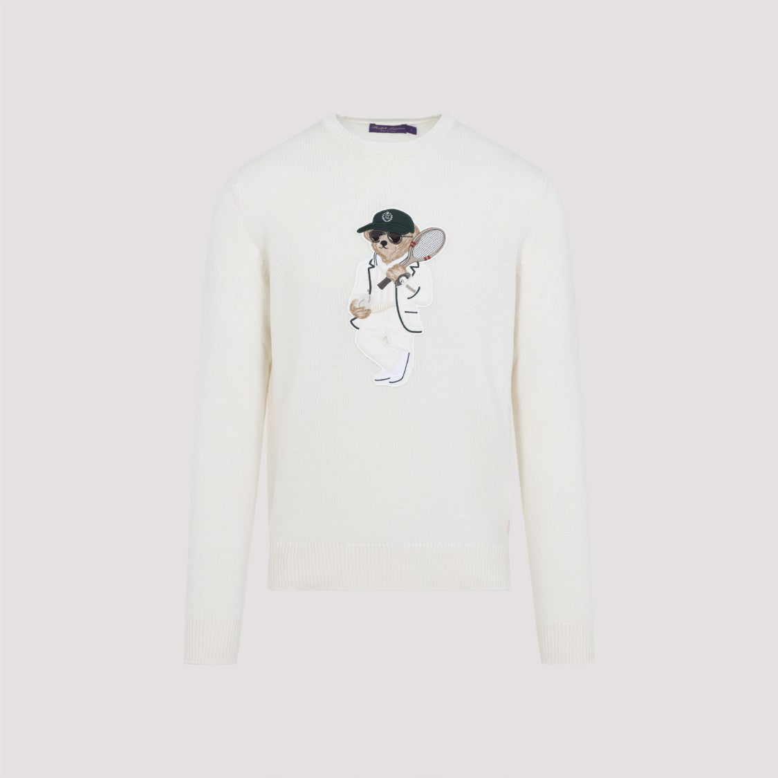 Ralph Lauren X Purple Label Cashmere Sweater With Classic Crew Neck