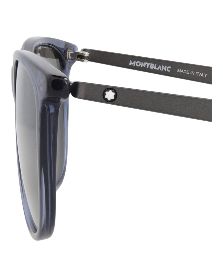 Montblanc Square-Frame Recycled Acetate Sunglasses