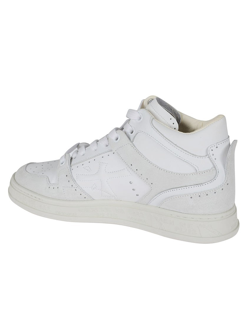 Premiata Leather Upper Sneaker With Suede Details