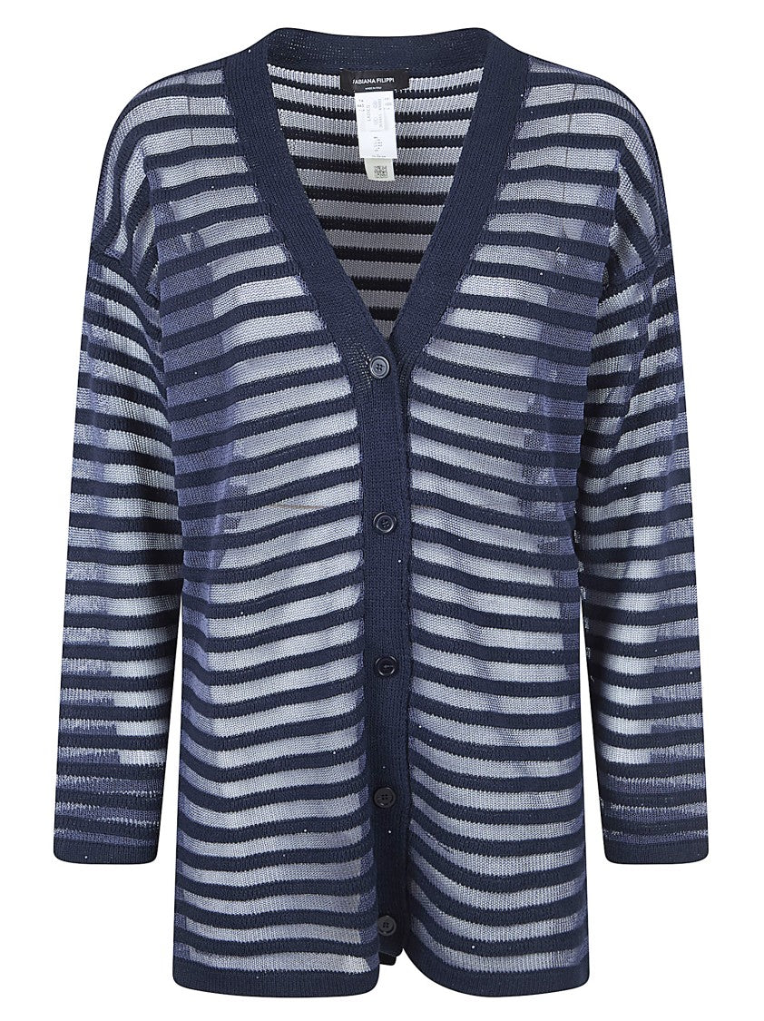 Fabiana Filippi Oversized Sheer Knit Cardigan