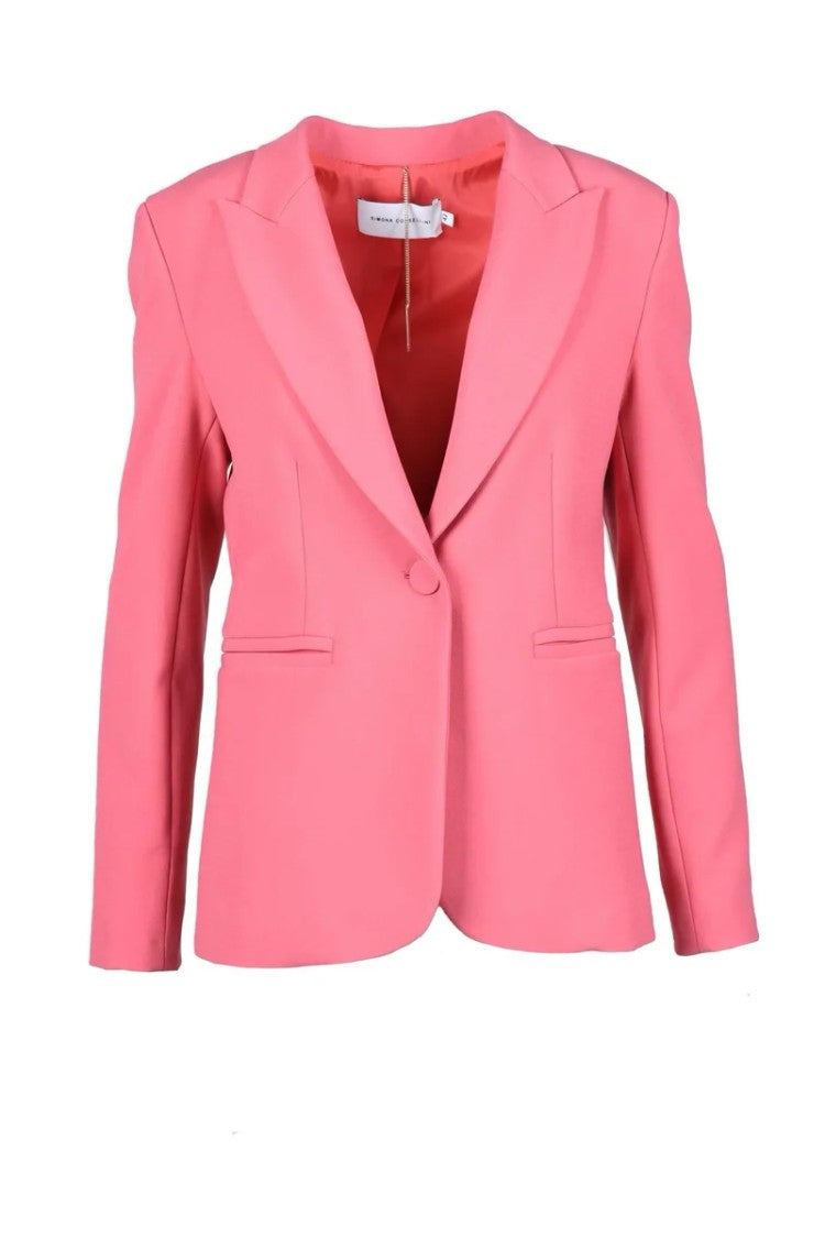 Simona Corsellini Polyester Viscose Jacket - Pink