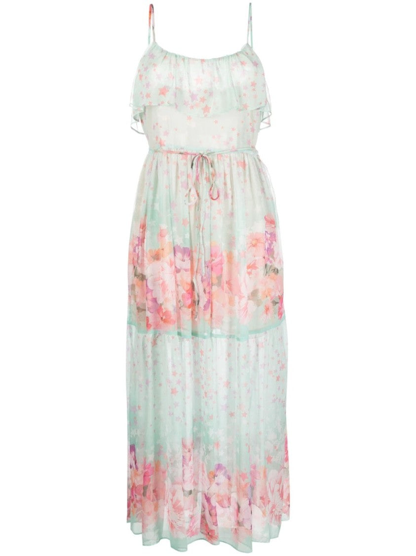 Twin-Set Long Creponne Dress With Strap