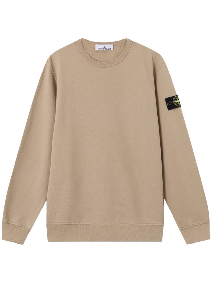 Stone Island Crew Neck Sweatshirt With Compass Logo