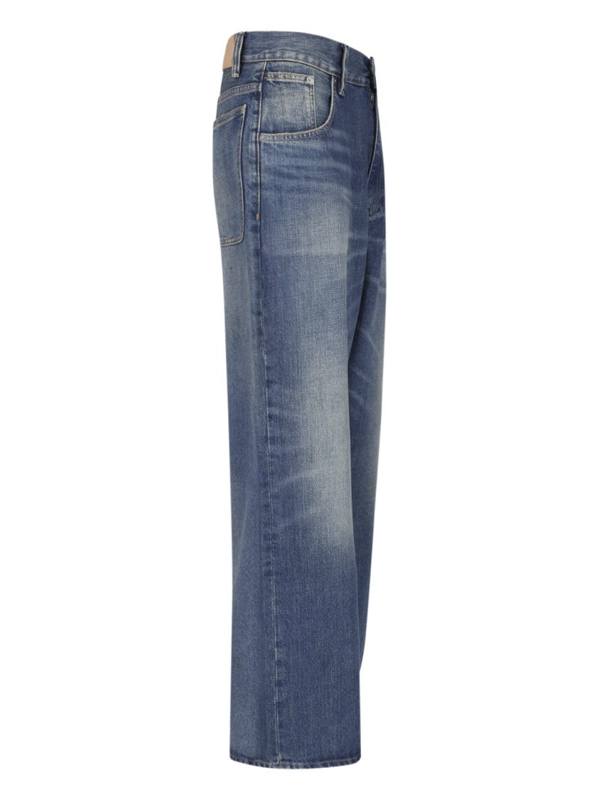Sunflower Blue Super Wide Denim Wide-Leg Jeans