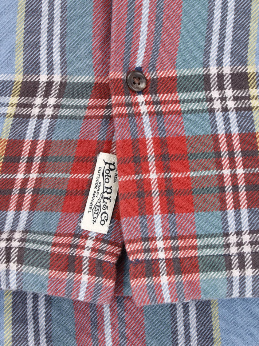 Polo Ralph Lauren Multicolor Plaid Cotton Flannel Camp Shirt