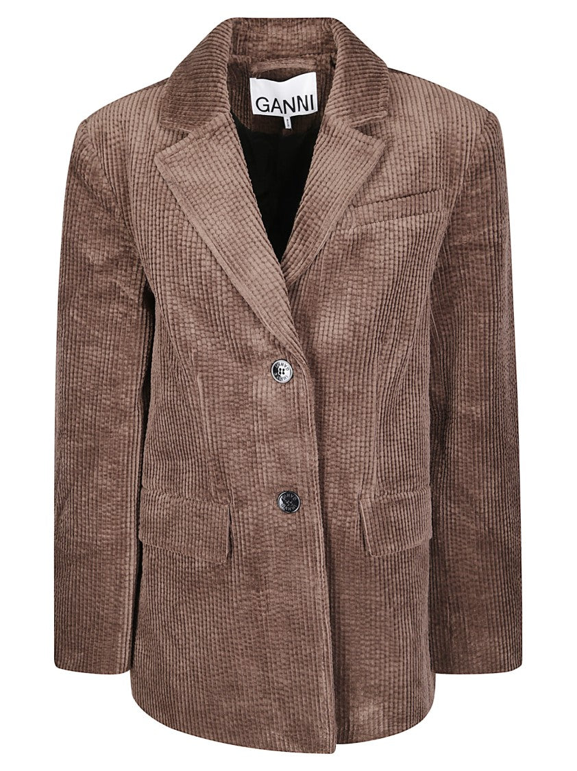 Ganni Blazer Seersucker Corduroy