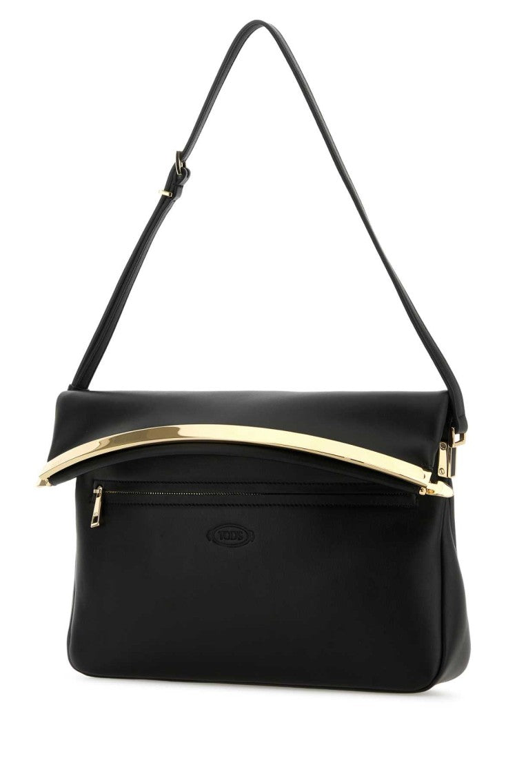 Tod's Black Leather Shoulder Bag