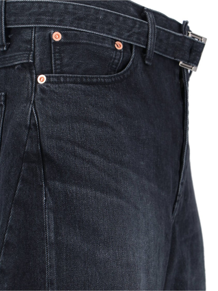 Sacai Barrel Jeans – Black