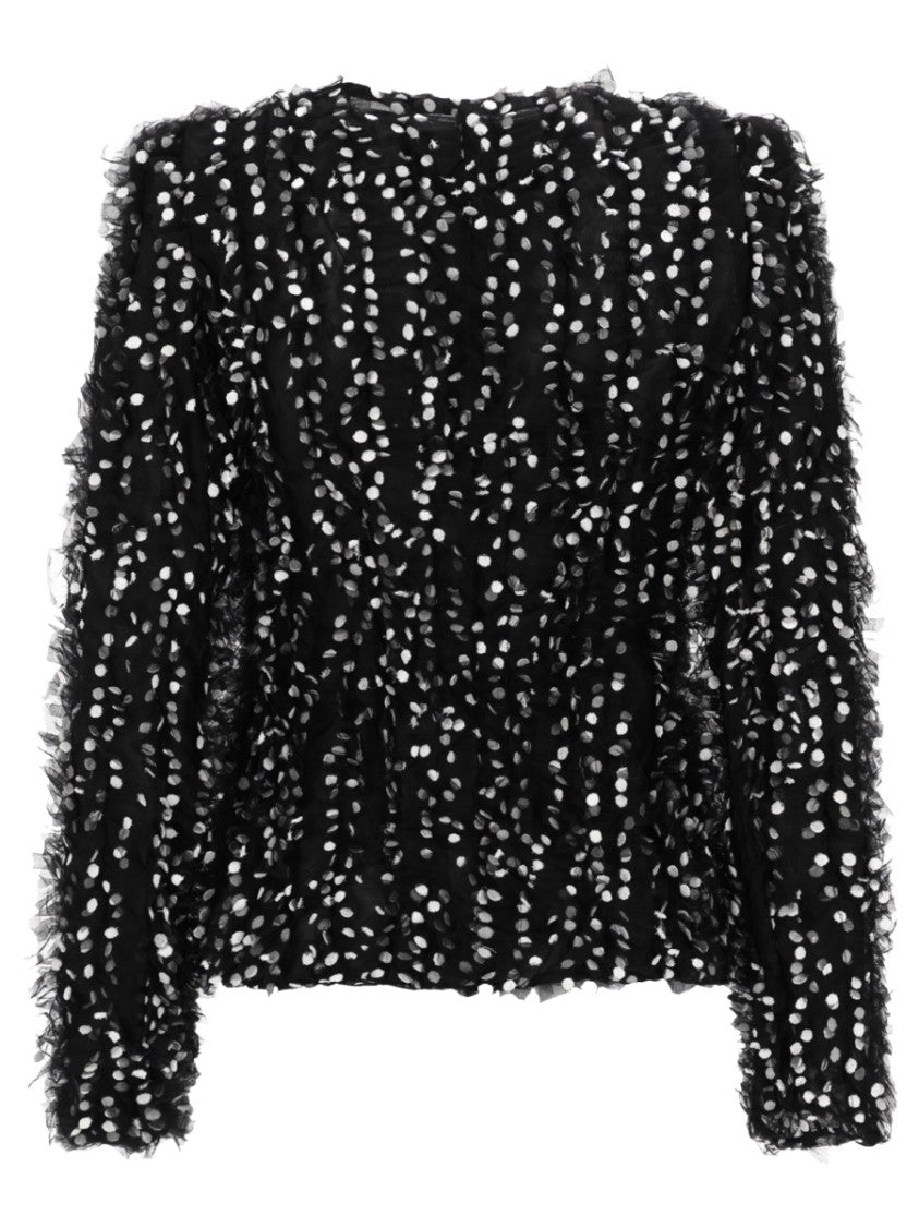 Nina Ricci Polka Dot Black Ribbon Jacket