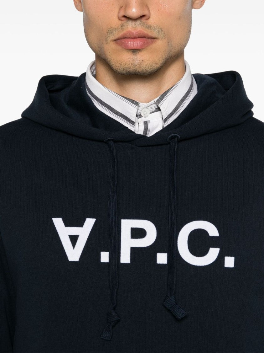 A.P.C. Midnight Blue Organic Cotton Blend Hoodie