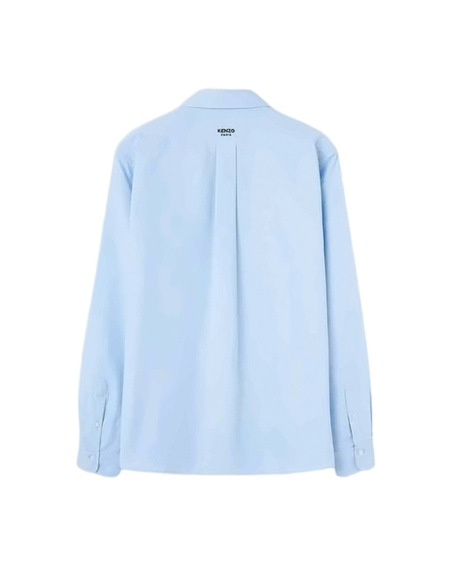 Kenzo Light Blue Long-Sleeve Button-Down Shirt