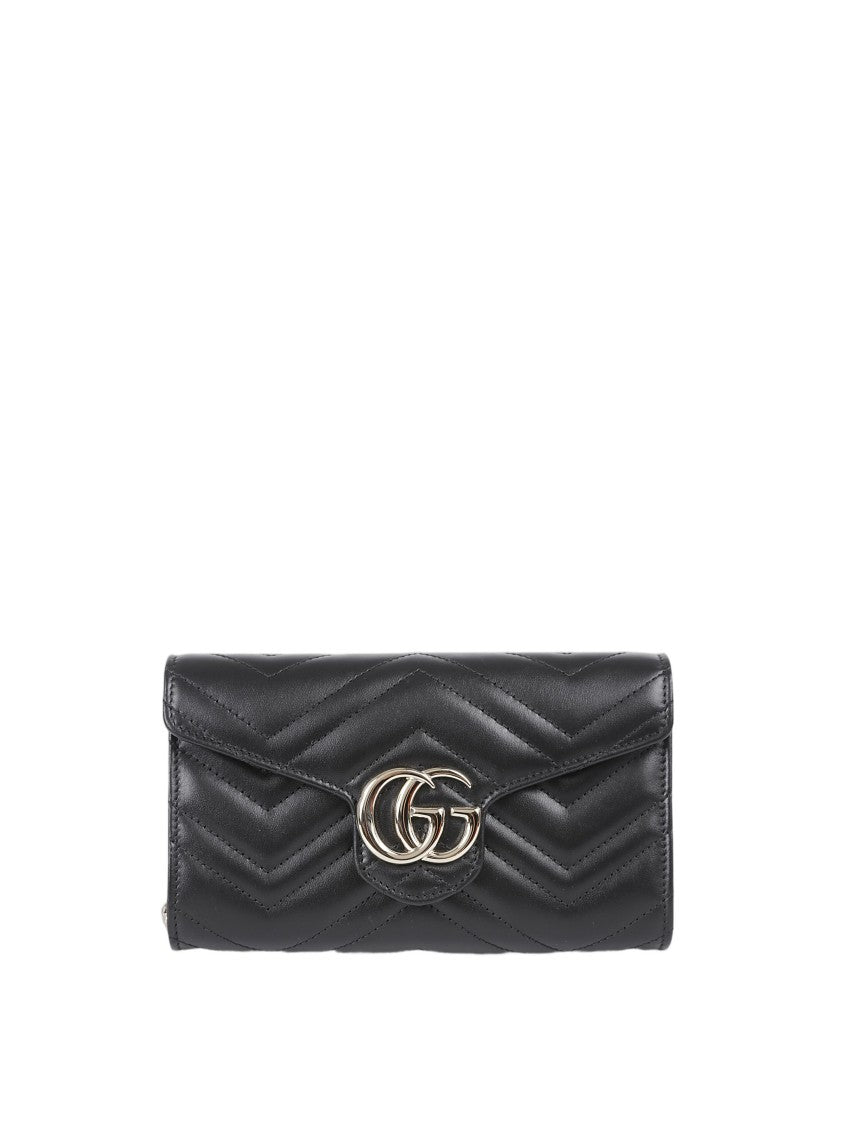Gucci Chevron-Pattern Calf Leather Wallet