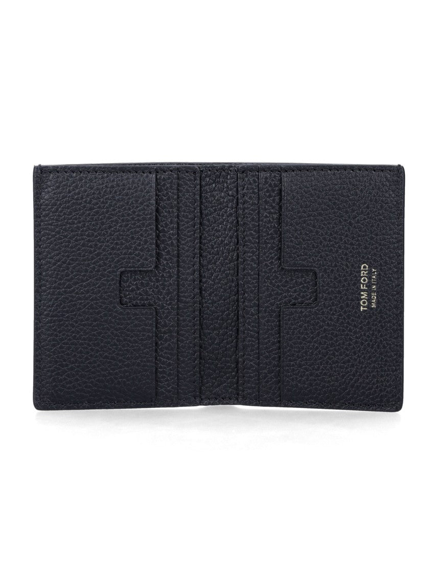 Tom Ford Grain Leather Folding Card Holder