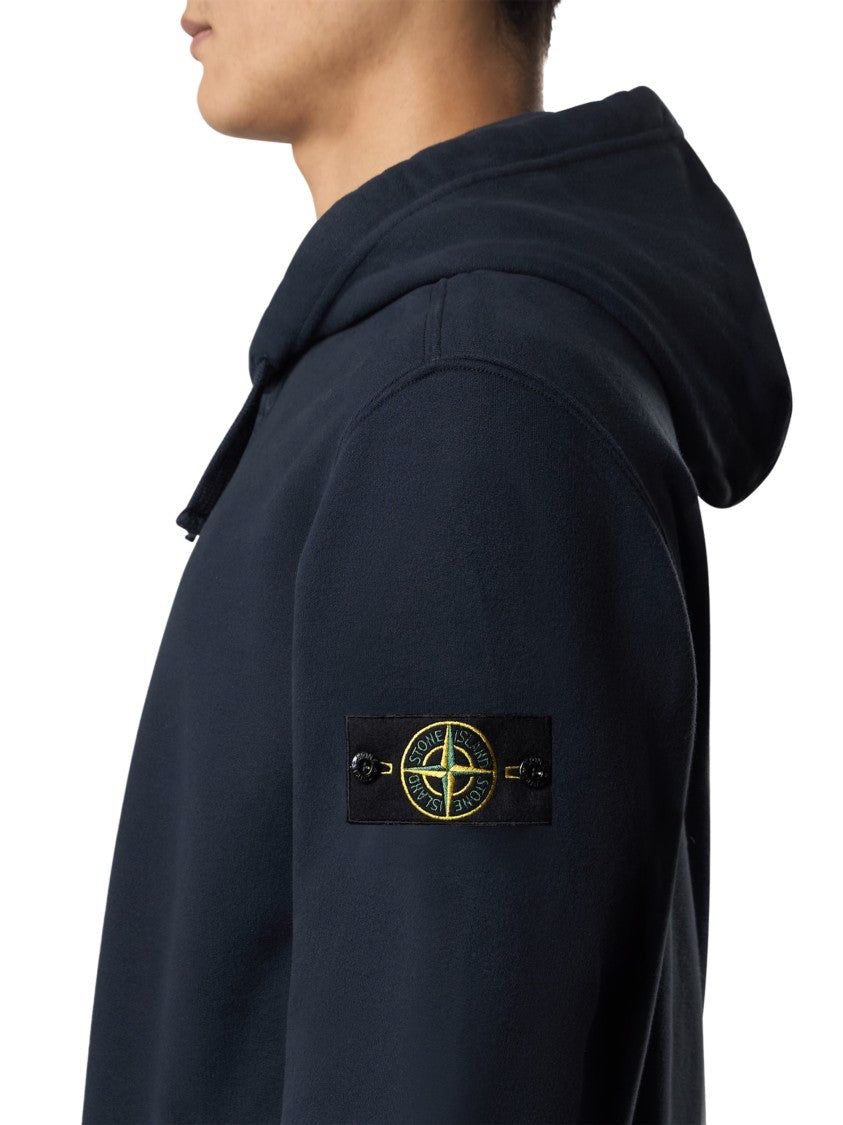 Stone Island Premium Blue Zip-Up Hoodie