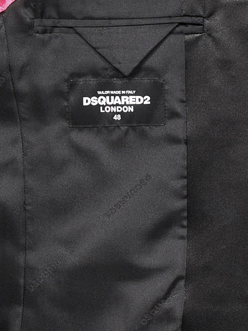 Dsquared2 Single-Breasted Suit With Satin Lapel