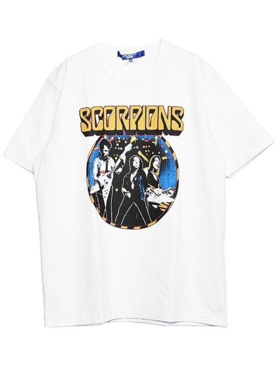 Junya Watanabe Graphic Print White Short-Sleeve T-Shirt