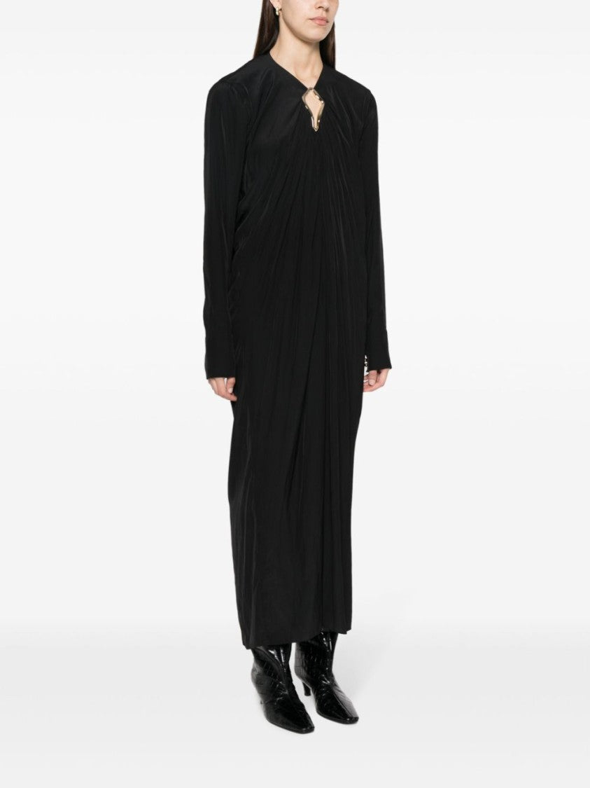 Lanvin Cut-Out Midi Dress