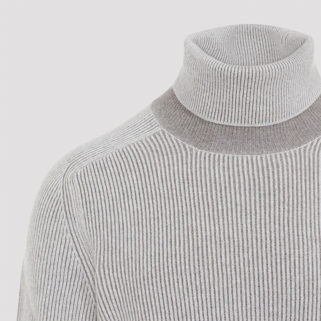 Etro Grey Cashmere Vanise T-Neck Raglan Sleeves Sweater