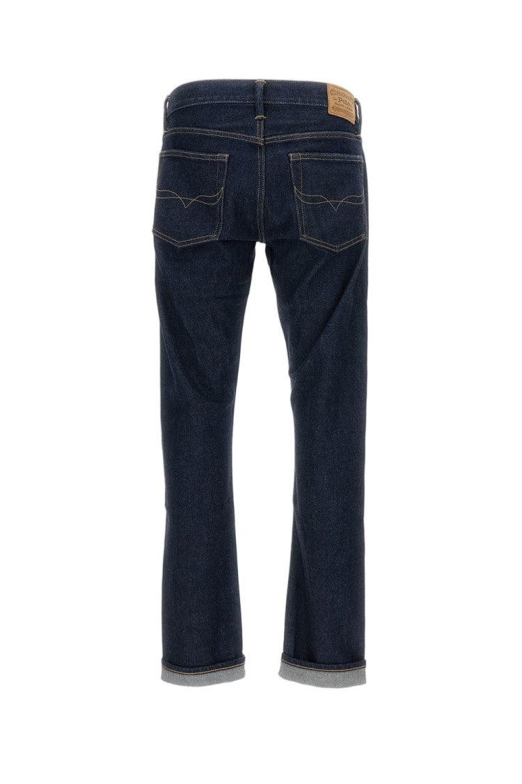 Polo Ralph Lauren Sullivan Slim Fit Jeans With Five-Pocket Design And Leather Patch