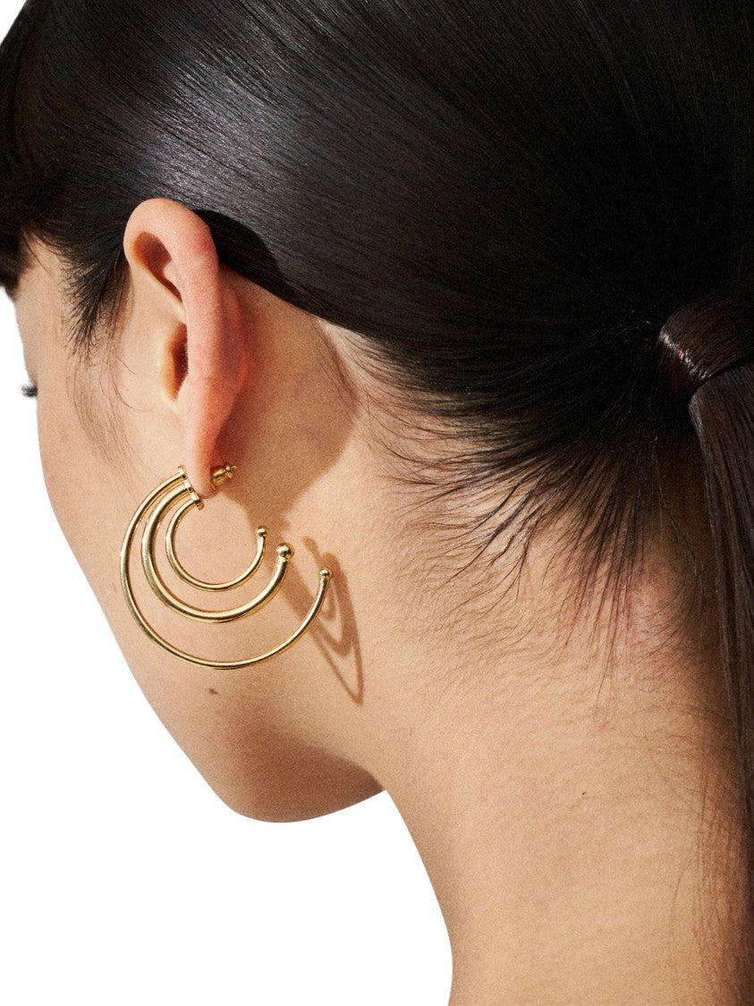 Panconesi Concentric Golden Hoop Earrings