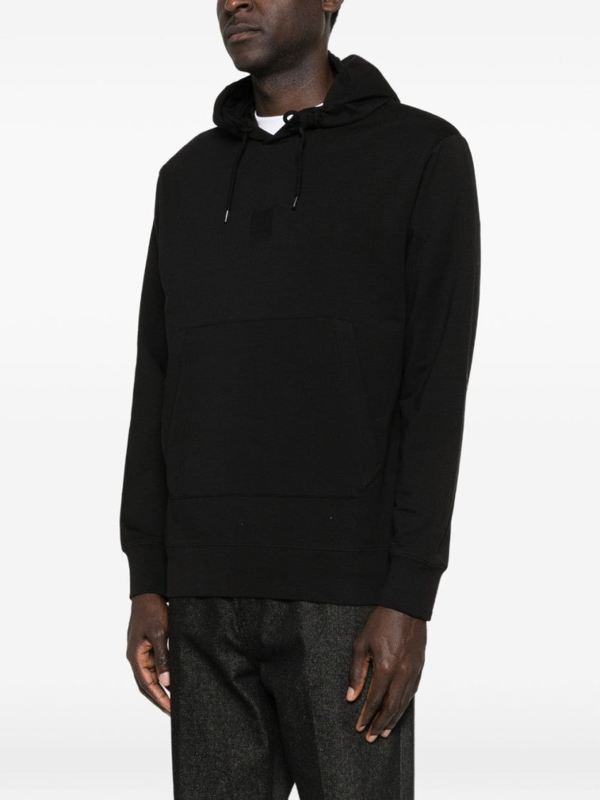 C.P. Company Black Logo Patch Hoodie