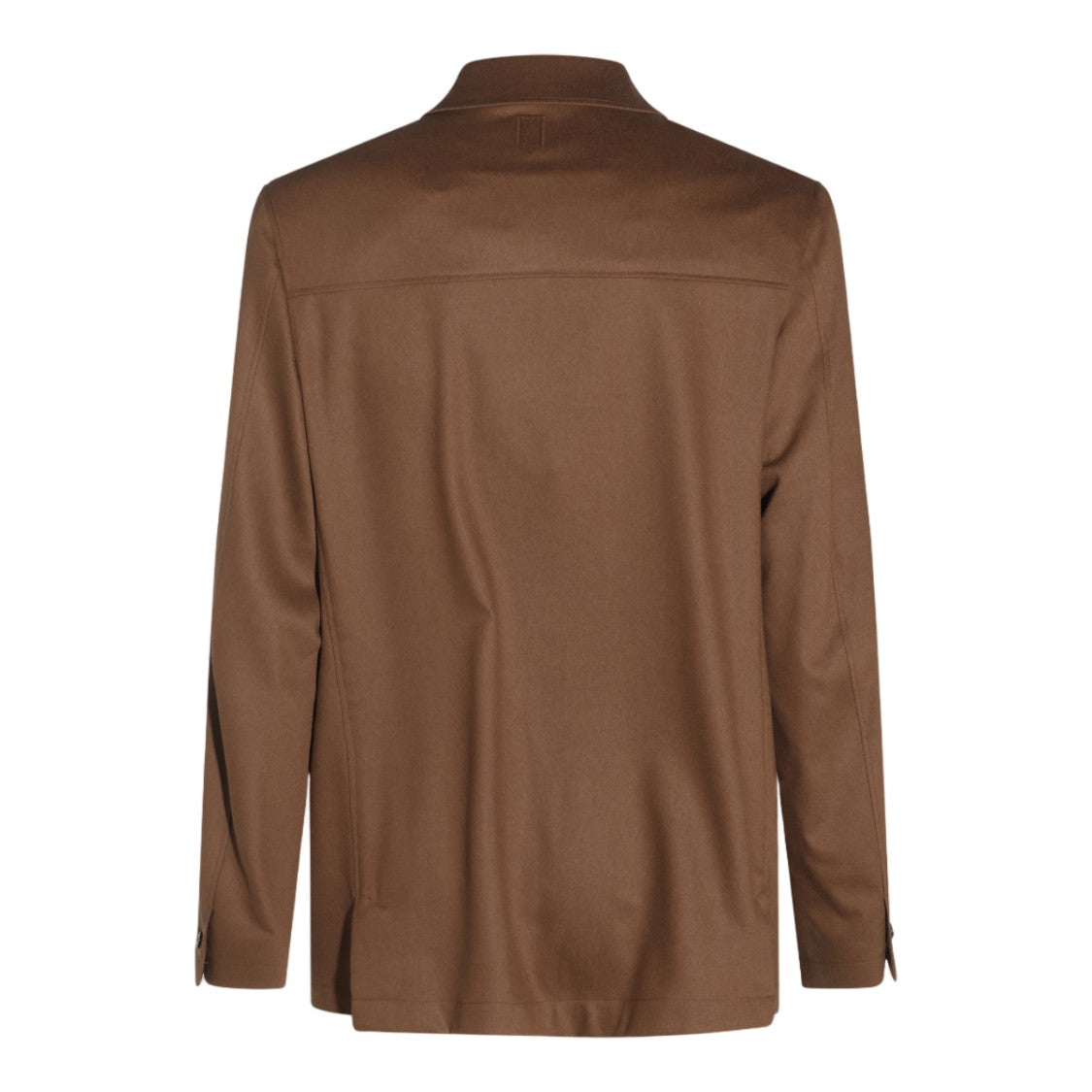 Canali Structured Medium-Brown Three Patch Pocket Jacket