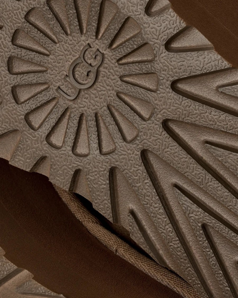 Ugg Light Bronze Classic Ultra Mini Suede Platform Ankle Boots