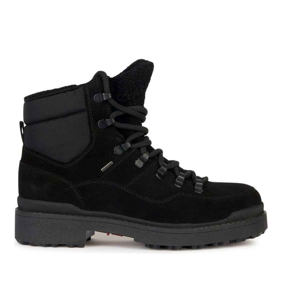 Geox Nevegal Abx Black Robust Lace-Up Leather Boots