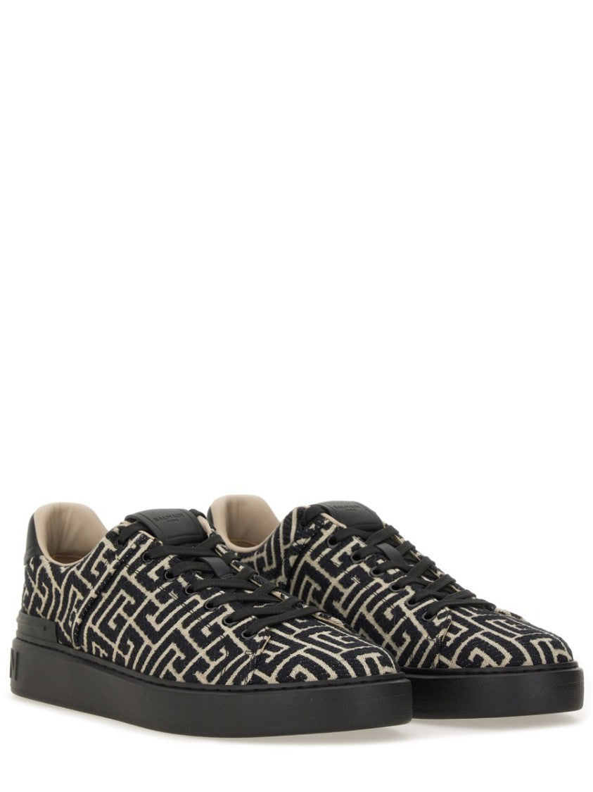 Balmain Jacquard "B-Court" Sneakers