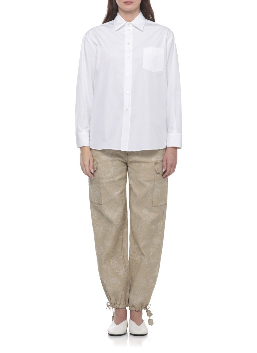 Etro White Paisley Cotton-Blend Shirt
