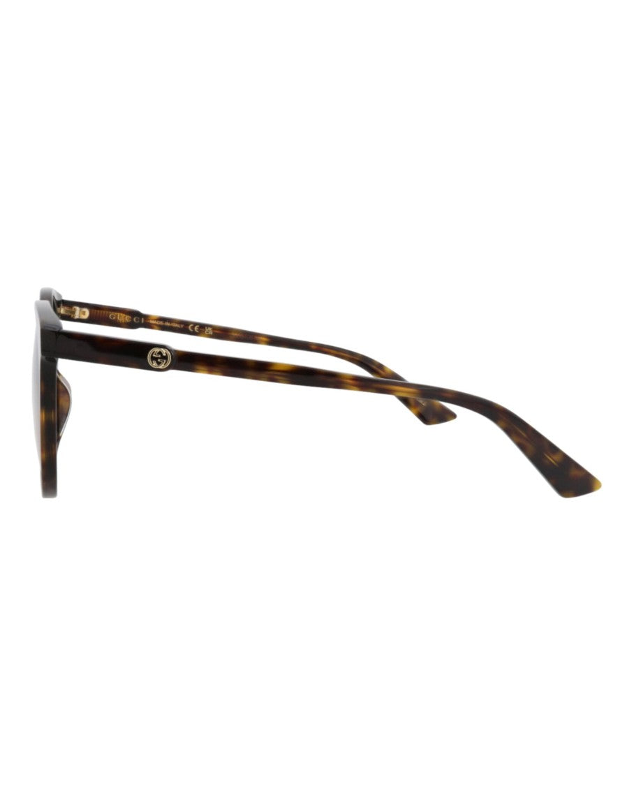 Gucci Round-Frame Acetate Sunglasses With Gradient Lenses