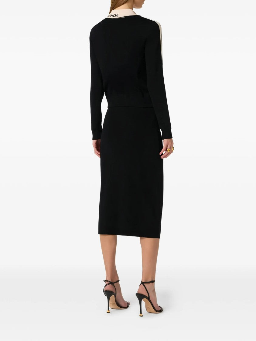 Elisabetta Franchi Black Maglia Cotton Top