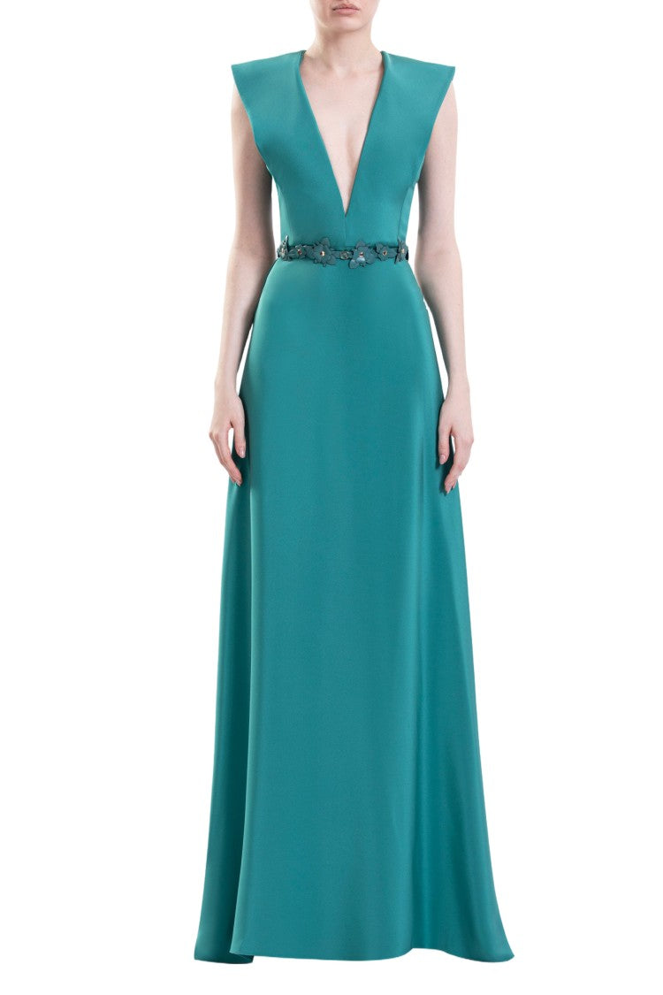 Saiid Kobeisy Plain Crepe Dress
